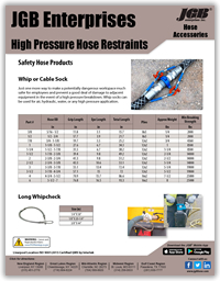 High Pressure Hose Restraints - Safety Hose Products
