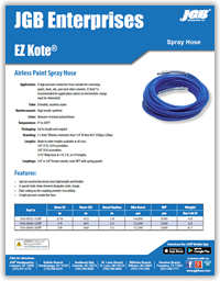 EZ Kote® - Airless Paint Spray Hose
