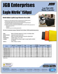 Eagle Nitrile® 150psi - Lay Flat LDH Water Transfer Hose