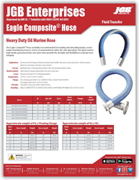 Eagle Composite® Heavy Duty Oil Marine Hose - Fluid Transfer Hose - Heavy Duty Oil Marine Hose
