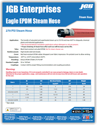 Eagle EPDM Steam Hose