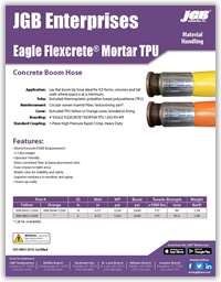 Eagle Flexcrete Mortar TPU Hose