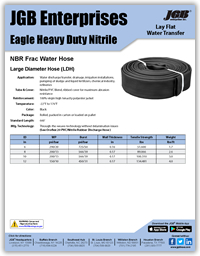 Eagle Heavy Duty Nitrile Layflat Hose