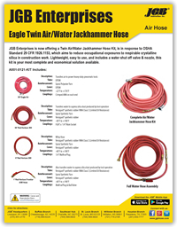 Eagle Twin Air/Water Jackhammer Hose