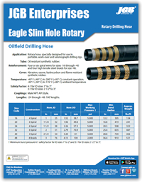 Eagle Slim Hole Rotary - Oilfield Drilling Hose