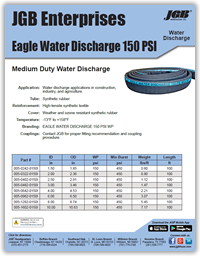 Eagle Water Discharge 150 PSI - Water Discharge Hose