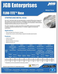 FLOW-TITE™ Hose   - Stripwound Metal Hose  - Stripwound Metal Hose - Industrial Metal Hose & Expansion Joints Spec Sheet