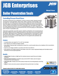 Boiler Penetration Seals - Industrial Metal Hose & Expansion Joints Spec Sheet