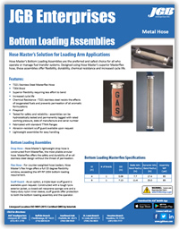 Bottom Loading Assemblies - Industrial Metal Hose & Expansion Joints Spec Sheet