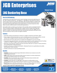 LNG Bunkering Hose - Industrial Metal Hose & Expansion Joints Spec Sheet