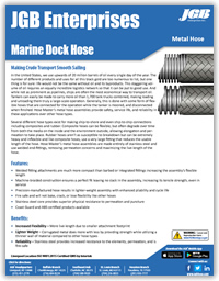 Marine Dock Hose - Industrial Metal Hose & Expansion Joints Spec Sheet
