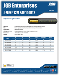 J-FLEX® 12M SAE 100R12 High Pressure Hydraulic Hose