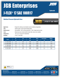 J-FLEX® 17 SAE 100R17 Medium Pressure Hydraulic Hose