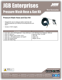 Pressure Wash Hose and Gun Kit