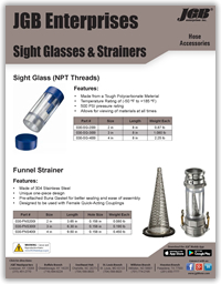 Sight Glasses & Strainers