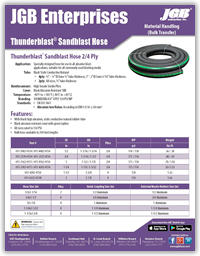 Thunderblast™ Sandblast Hose 2/4 Ply - Material Handling (Bulk Transfer)