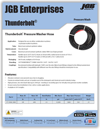 Thunderbolt® Pressure Washer Hose