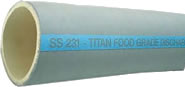 SS231  Food Grade Discharge Hose - White Natural Rubber Tube