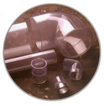 Clear Rigid Schedule 40 PVC Pipe and Fittings