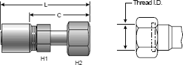 Brass Field Attachable Coupling for Lock-On Coupling