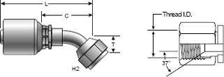 Brass Field Attachable Coupling for Lock-On Coupling