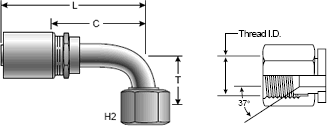 Brass Field Attachable Coupling for Lock-On Coupling