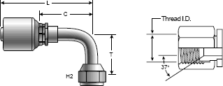 Brass Field Attachable Coupling for Lock-On Coupling