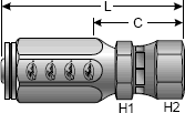 Field Attachable Type T for G2 Hose (2 Wire)