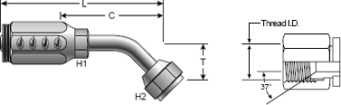 Field Attachable Type T for G2 Hose (2 Wire)