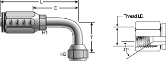 Field Attachable Type T for G2 Hose (2 Wire)