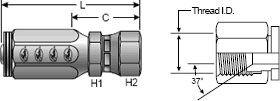 Field Attachable Type T for G2 Hose (2 Wire)