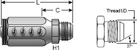 Field Attachable Type T for G1 Hose (1 Wire)