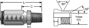 Field Attachable Type T for G2 Hose (2 Wire)