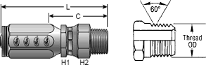 Field Attachable Type T for G2 Hose (2 Wire)