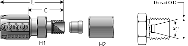 Field Attachable for C5C, C5D & C5M Hose