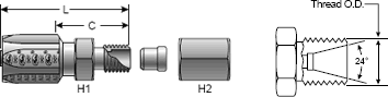 Field Attachable for C5C, C5D & C5M Hose