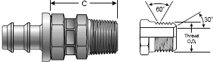 Brass Field Attachable Coupling for Lock-On
