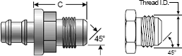 Brass Field Attachable Coupling for Lock-On Coupling