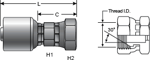 GlobalSpiral High Pressure Fitting