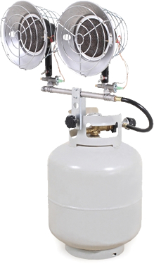 9,000 up to 32,000 BTU Propane Tank-Top Radiant Portable Heaters