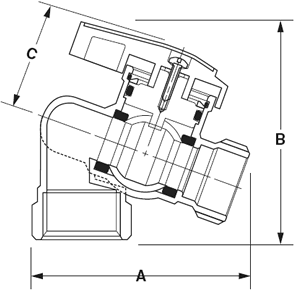 Model T-538 Dimensions in Inches Diagram