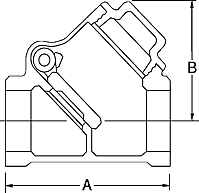 Legend Valve Model T-453 and S-453 Dimensions in Inches Diagram