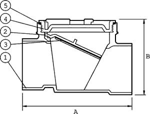 Backwater Valves S-640/641 Specifications and Dimensions