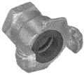 Two Lug Female Threaded End Coupling - Zinc Plated