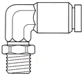 Brass Push-To-Connect Fittings / Swivel Male 90° Elbow