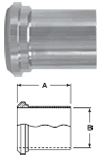 Light Tank Spud Plain Bevel Seat Ferrules - 14WL