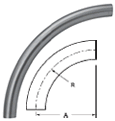 90° Buttweld Sweep Elbows, 24 in. - B2SXL