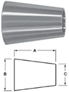 Buttweld Concentric Reducers, no. 7 finish - B31W