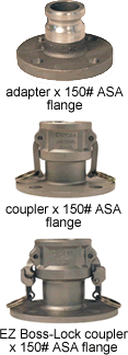 Dixon Adapters and Couplers x 150# Flanged Drilling