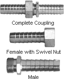 Dixon Plated Steel and Plated Iron Long Shank Couplings